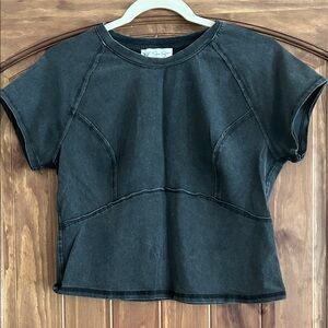 Jessica Simpson Charcoal Gray Tee